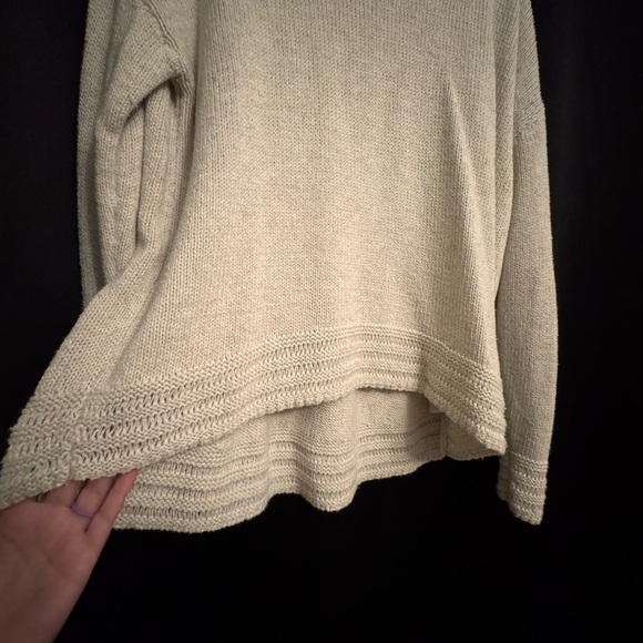 Old Navy Cream Cowl Neck Sweater - Picture 2 of 4